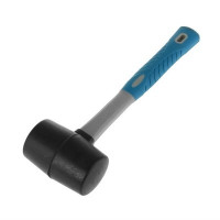 Киянка Hobbi черная резина фиберглассовая рукоятка 450г 38-6-206