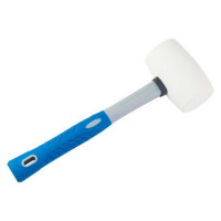 Киянка Hobbi белая резина фиберглассовая рукоятка, 680г 38-6-406